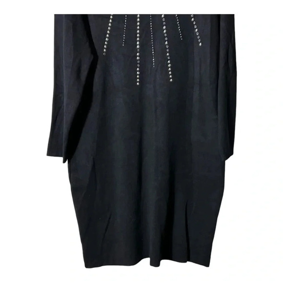 2024. VINTAGE HAILEY LYNN LONG SLEEVE STUDDED SWEATER DRESS‎ SIZE X-LARGE - Picture 3 of 7